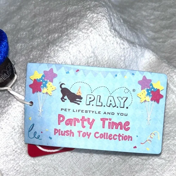 New with Tags dog toy plush Star with rope "party" - Picture 5 of 6